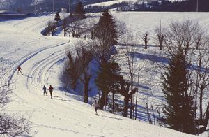 Ski nordique sur le plateau du Vercors 1982