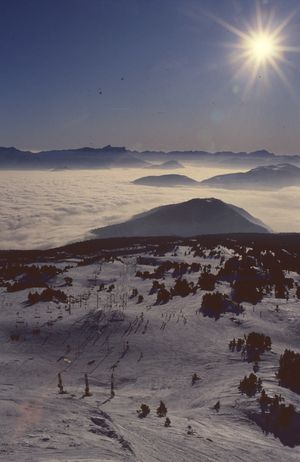 Chamrousse et sa mer de nuages 1982