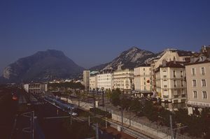 Le quartier de la gare de Grenoble 1984