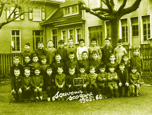 Photo de classe CP à l'école d'Echirolles 1965