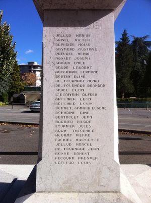 Le monument aux morts 2011