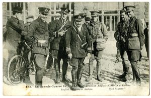 Le réputé Aviateur anglais SAMSON à Amiens 1914