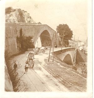 Les ponts de Claix et les charrues traversant le Drac 1904