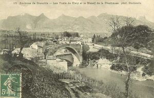 Carte Postale des ponts de Claix 1880