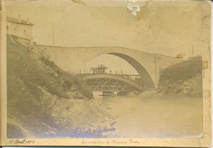Construction du nouveau pont de claix 1880