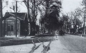 Gare du Tramway au cours Saint André du Pont de Claix 1903