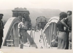 Pont du Drac saboté par les Allemands nazis lors de la libération le 21 Août 1944 1944