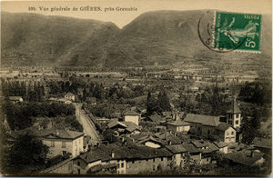 Vue générale de Gières 1916
