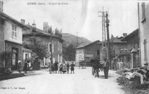 La rue principale de Gières 1902