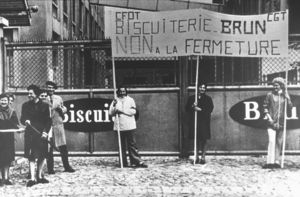 Grève à la biscuiterie Brun 1910