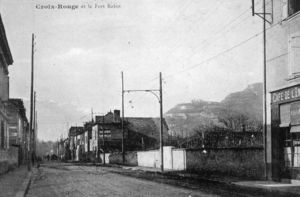 L'avenue Croix Rouge future Ambroise Croizat 1900