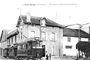 Quartier de la Croix Rouge et la distillerie agricole grenobloise 1920