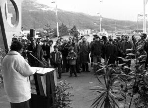 Discours contre l'apartheid par Dulcie September à Saint Martin d'Hères 1988