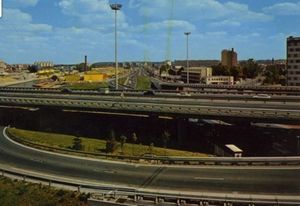 Allée gambetta et l'autoroute 1975