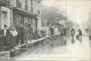 La crue de la Seine en 1910 1910