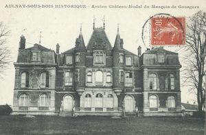 Ancien château féodal du Marquis de Gourgues 1925