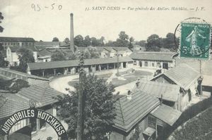 Vue générale des Ateliers Hotchkiss 1910