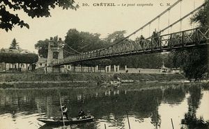 Le pont suspendu 1907