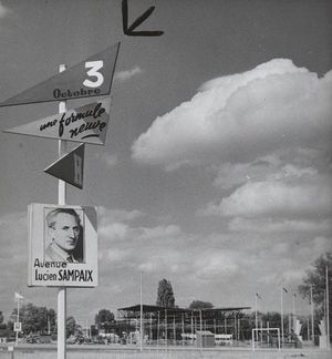 Installation de la fête de l'Humanité 1960