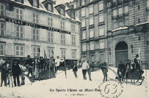 Sports d'hiver au Mont-Dore 1920