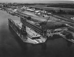 Les Docks et le rocher Saint -Vincent 1960