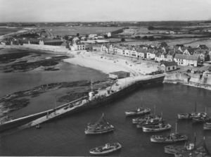 Le Port et la plage de Garlahy 1950