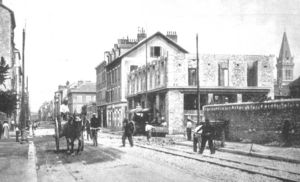 Construction du tram cours berriat 1888