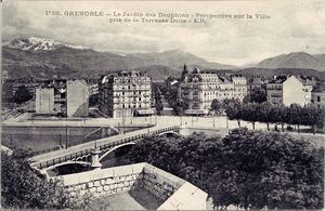 Vue sur le Jardin des Dauphins 1900