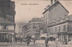 Carte postale du Cours Berriat 1900