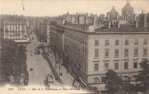 Rue de la République et Place Bellecour 1905