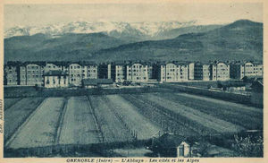 vue du quartier de l'abbaye  1930