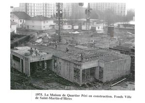 Chantier de construction - Maison de quartier Péri 1975