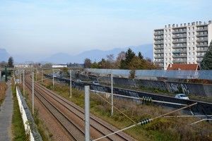 Vue de la voie ferrée direction Chambéry 2015