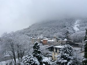 Grenoble, la Bastille sous la neige 2013
