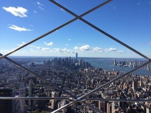 Vue depuis l'Empire State Building sur Manhattan sud 2015