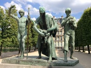 Sculpture Les Fils de Cain, Jardin des Tuileries 2015