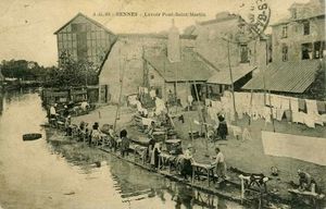 RENNES, Lavoir Pont St Martin 1900