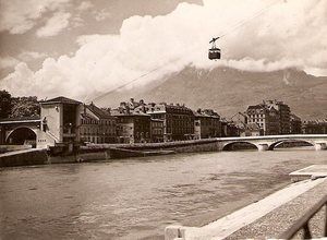 Télépherique de la Bastille à Grenoble 1951