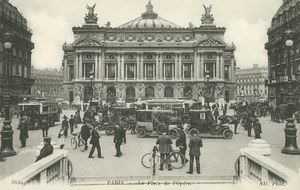 Sortie de métro Place de l'Opéra 1916