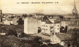 Vue partielle du Mourillon, et de l’église Saint Flavien 1935