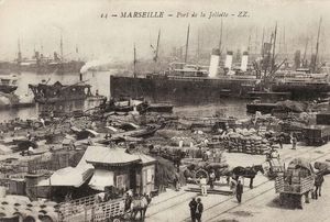 Le port de la Joliette à Marseille  1916