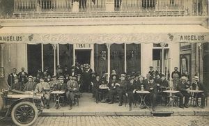 MORLAIX, le grand Café de la Terrasse, Place Thiers 1900
