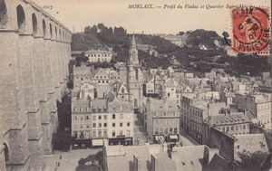 Profil du Viaduc et Quartier Sainte Melaine 1907