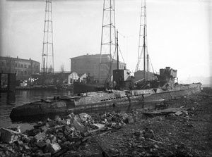 Arsenal du Mourillon après la guerre, sous-marin allemand 1945