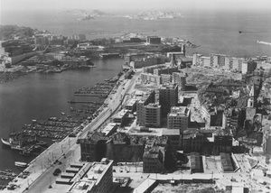 Port de Marseille, reconstruction après-guerre 1950