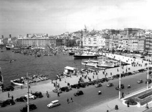 Port de Marseille (immeubles après-guerre) 1955