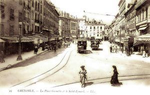 Tramways électriques, la SGTE: la ligne Place Grenette-Voreppe 1900