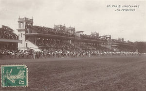 Tribunes de l'hippodrome de Longchamps 1920