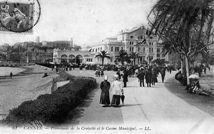 Promenade de la Croisette et le Casino Municipal 1910