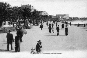 Promenade sur la Croisette 1908